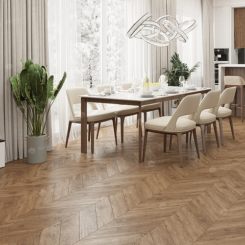 Кварцвиниловая плитка Alpine Floor Альпийский шеврон (Chevron Alpine) ECO 18-10 Гевуина